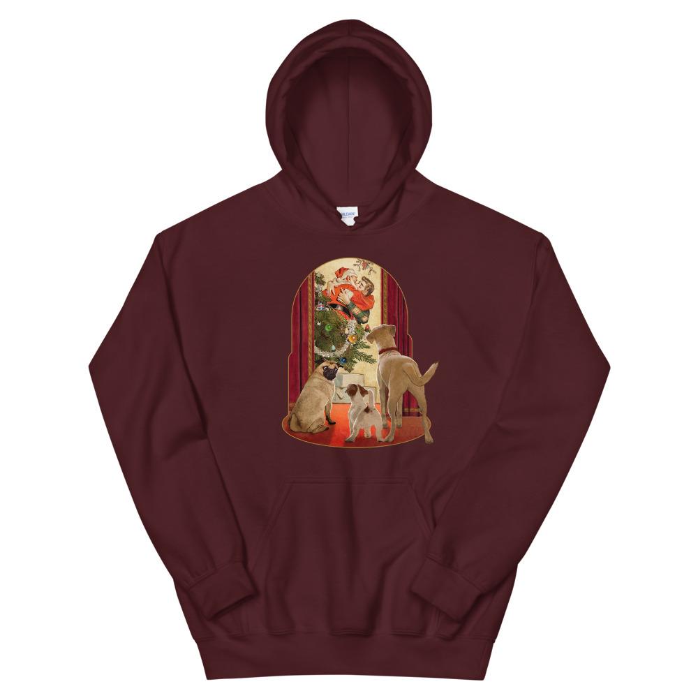 I Saw Daddy Kissing Santa Claus (Hoodie)-Hoodie-Swish Embassy