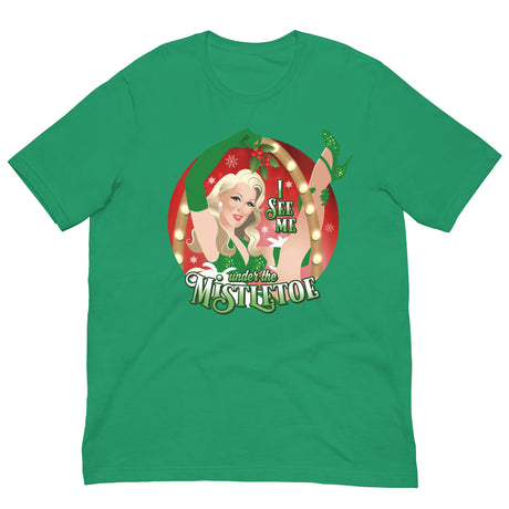 I See Me Under the Mistletoe-T-Shirts-Swish Embassy