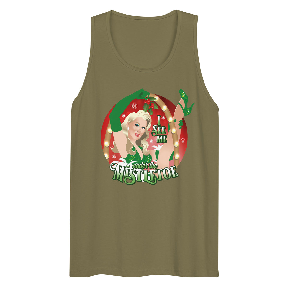 I See Me Under the Mistletoe (Tank top)-Tank Top-Swish Embassy