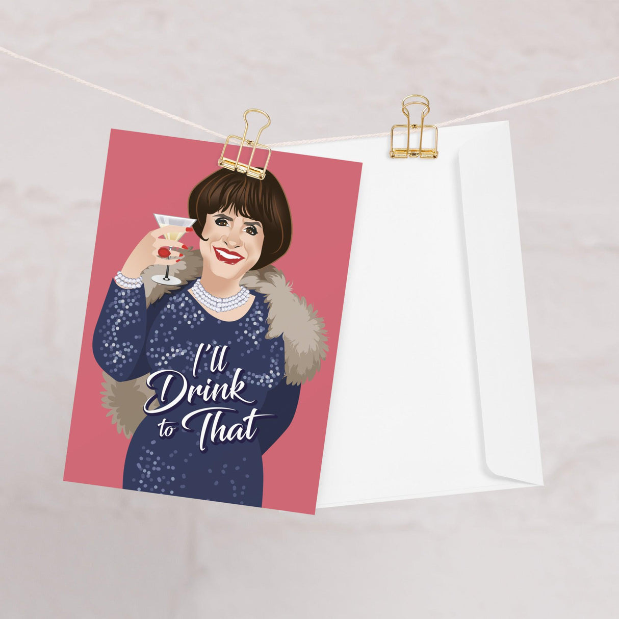 I'll Drink to That! (Greeting card)-Greeting Card-Swish Embassy