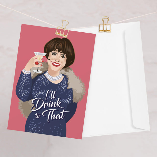 I'll Drink to That! (Greeting card)-Greeting Card-Swish Embassy