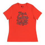 I'm a F*cking Delight (Women's Relaxed T-Shirt)-Women's T-Shirts-Swish Embassy