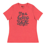 I'm a F*cking Delight (Women's Relaxed T-Shirt)-Women's T-Shirts-Swish Embassy