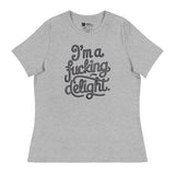I'm a F*cking Delight (Women's Relaxed T-Shirt)-Women's T-Shirts-Swish Embassy