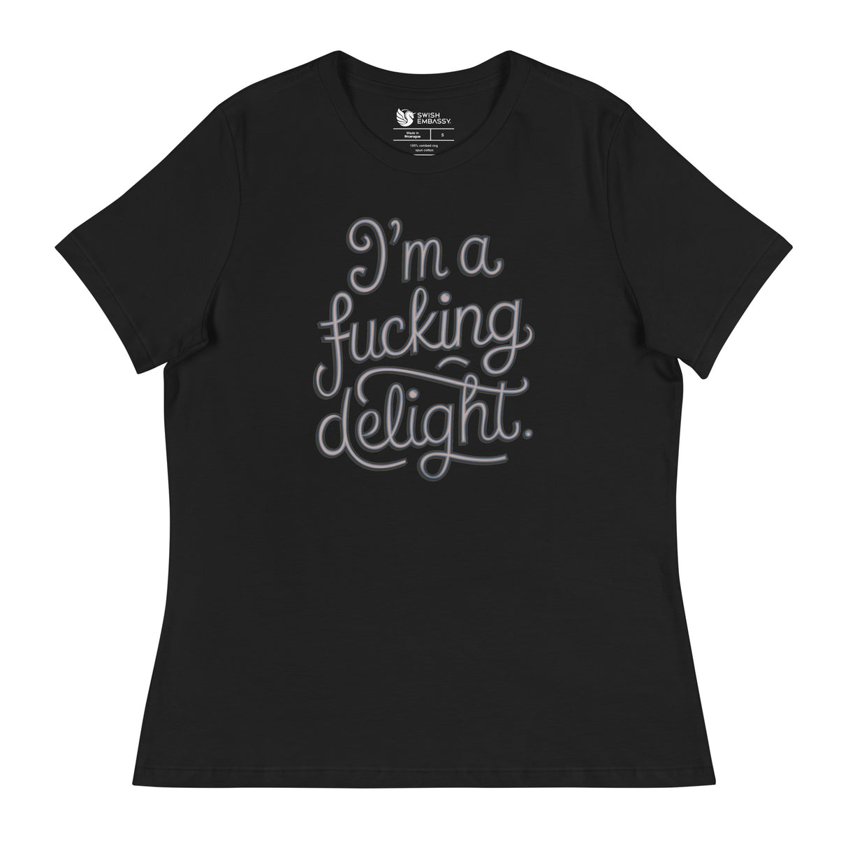 I'm a F*cking Delight (Women's Relaxed T-Shirt)-Women's T-Shirts-Swish Embassy