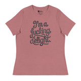 I'm a F*cking Delight (Women's Relaxed T-Shirt)-Women's T-Shirts-Swish Embassy