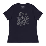 I'm a F*cking Delight (Women's Relaxed T-Shirt)-Women's T-Shirts-Swish Embassy