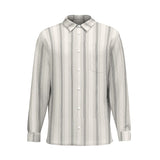 Ivory Stripes (Cotton Long Sleeve Shirt)-Cotton Long Sleeve Button Shirt-Swish Embassy