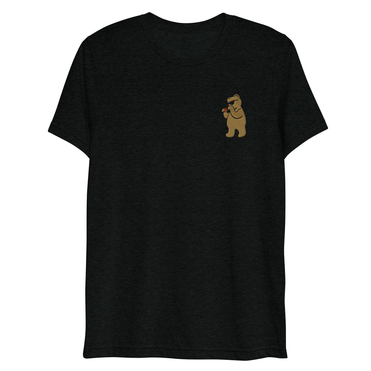 Leather Cleaner Bear (Embroidered) (Triblend)-Triblend T-Shirt-Swish Embassy