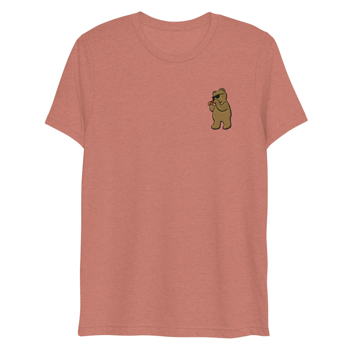 Leather Cleaner Bear (Embroidered) (Triblend)-Triblend T-Shirt-Swish Embassy