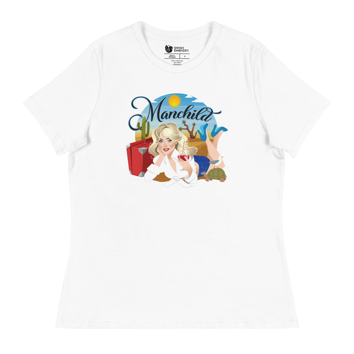Manchild (Women's Relaxed T-Shirt)-Women's T-Shirts-Swish Embassy