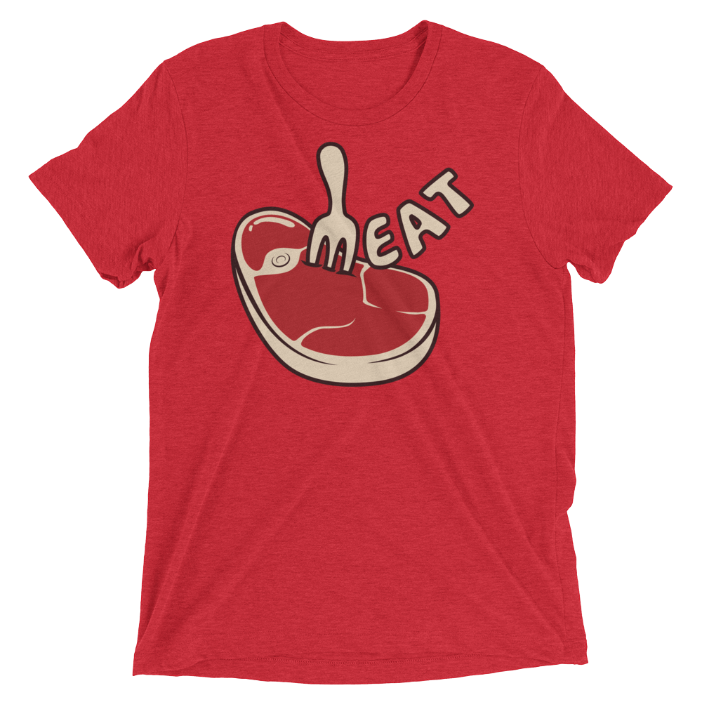 Meat (Triblend)-Triblend T-Shirt-Swish Embassy