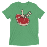 Meat (Triblend)-Triblend T-Shirt-Swish Embassy