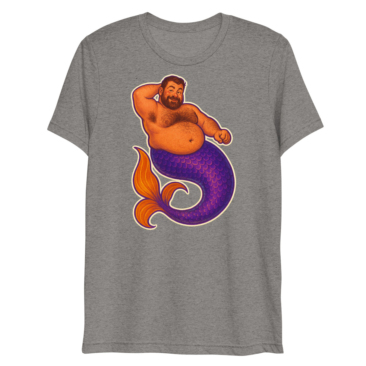 Mer-Grrr (Triblend)-Triblend T-Shirt-Swish Embassy