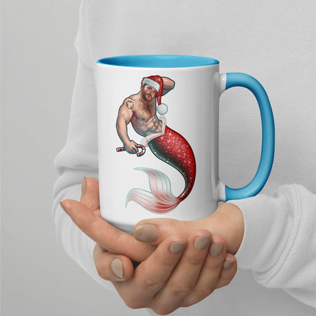 Merman Christmas (Christmas Mugs)-Christmas Mugs-Swish Embassy