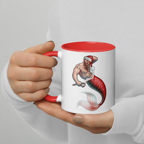 Merman Christmas (Christmas Mugs)-Christmas Mugs-Swish Embassy