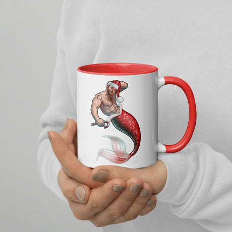 Merman Christmas (Christmas Mugs)-Christmas Mugs-Swish Embassy