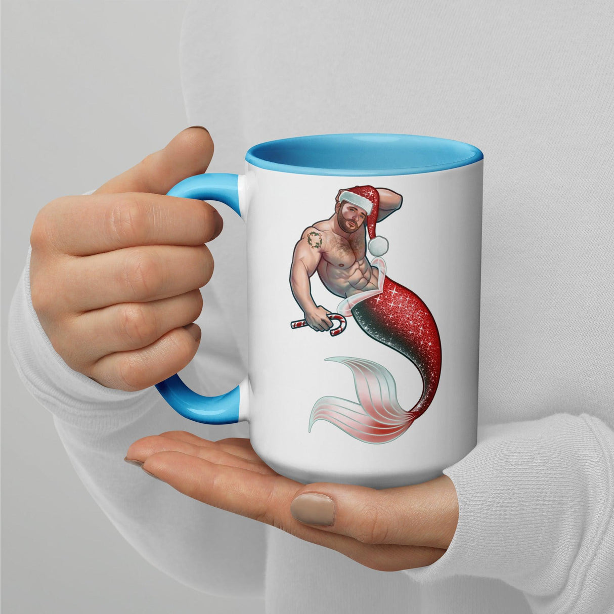 Merman Christmas (Christmas Mugs)-Mugs-Swish Embassy