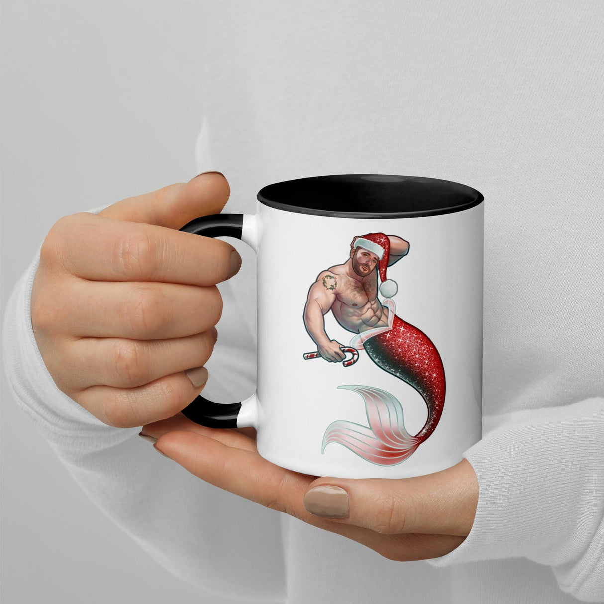 Merman Christmas (Christmas Mugs)-Mugs-Swish Embassy