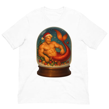 Merman in a Snow Globe-Christmas T-Shirts-Swish Embassy