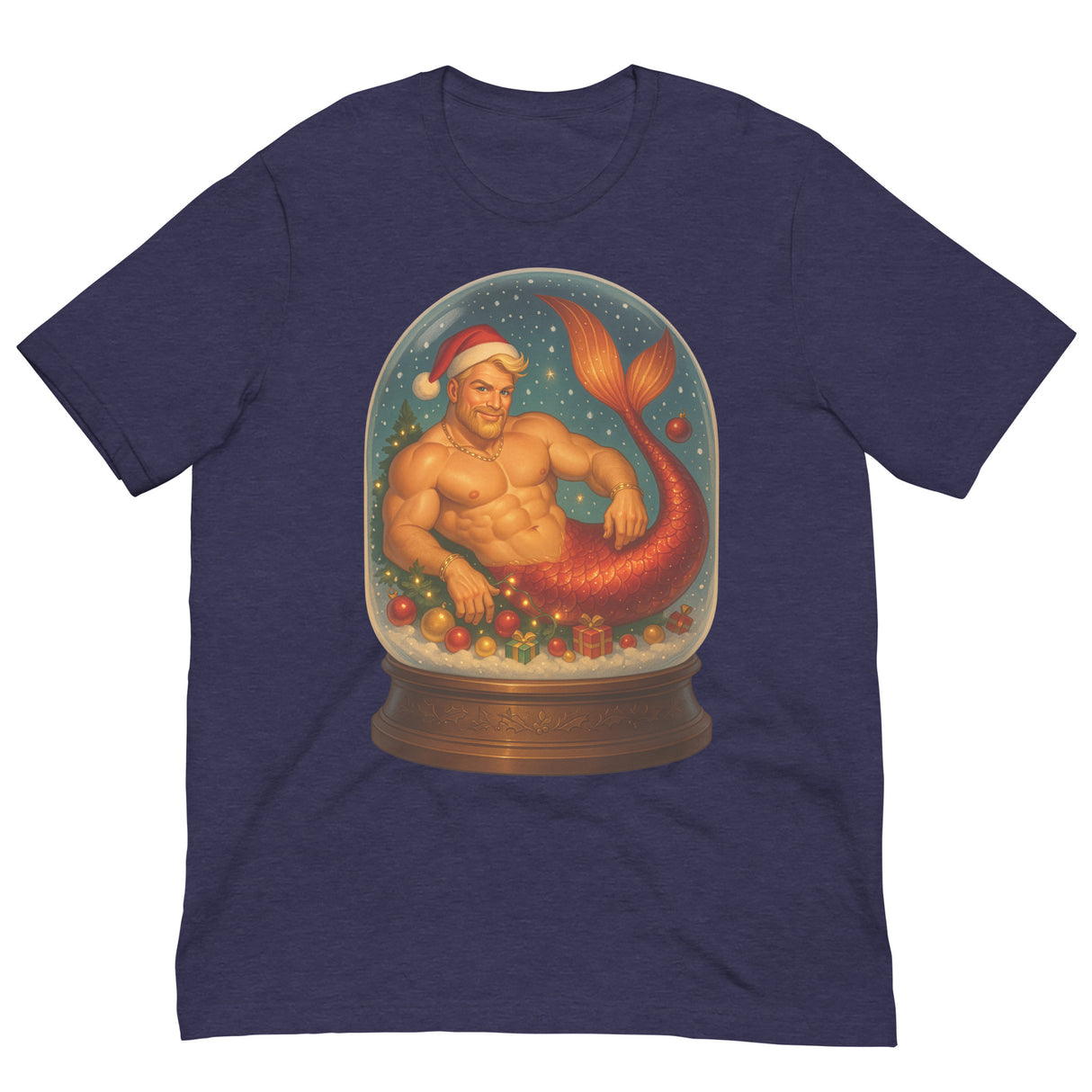 Merman in a Snow Globe-T-Shirts-Swish Embassy