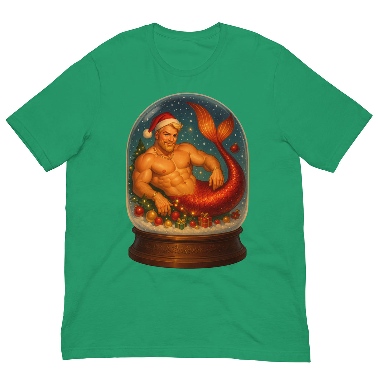 Merman in a Snow Globe-T-Shirts-Swish Embassy