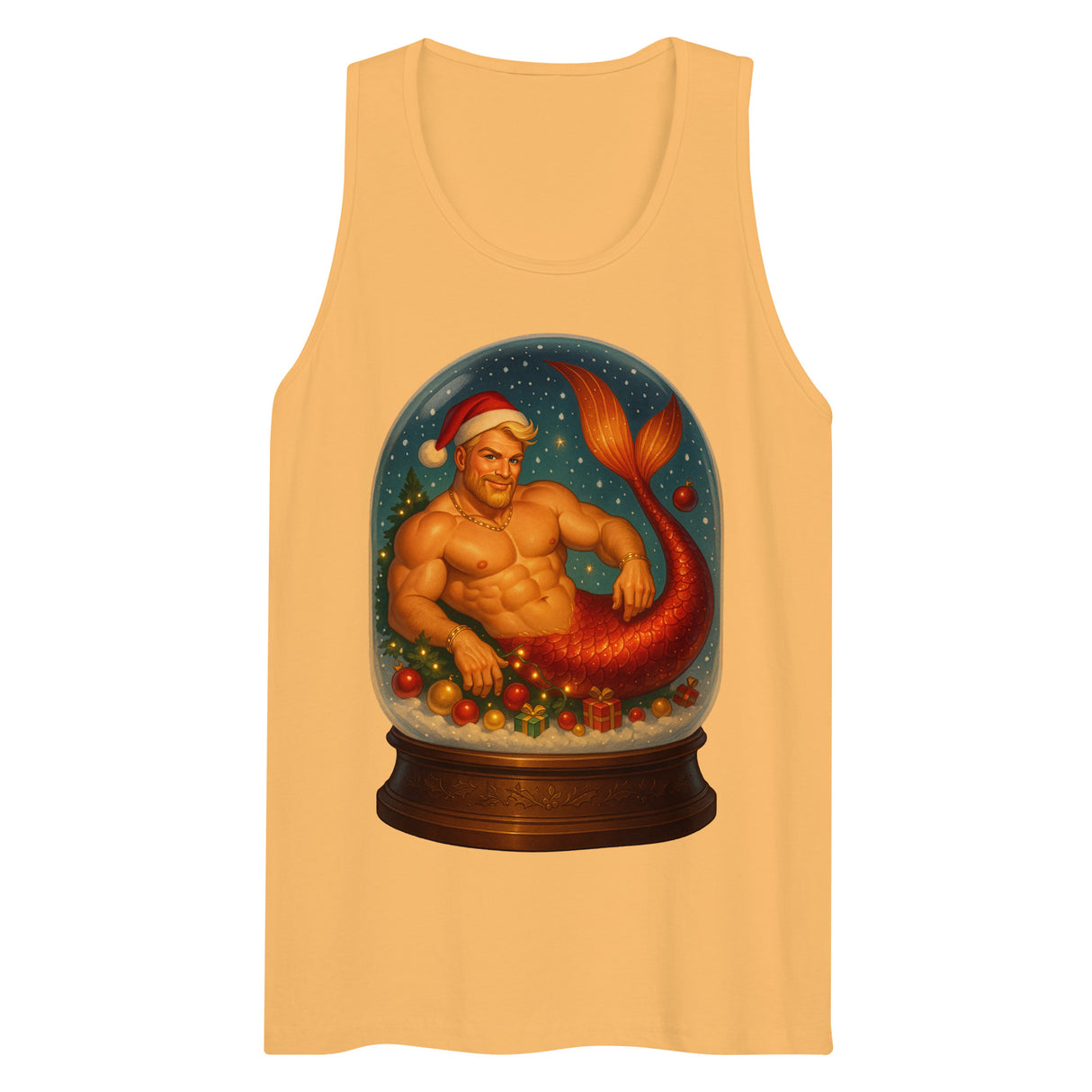 Merman in a Snow Globe (Tank top)-Tank Top-Swish Embassy