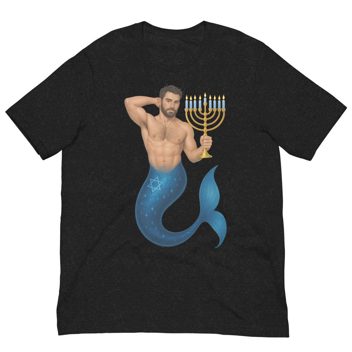 Mermenorah-Christmas T-Shirts-Swish Embassy