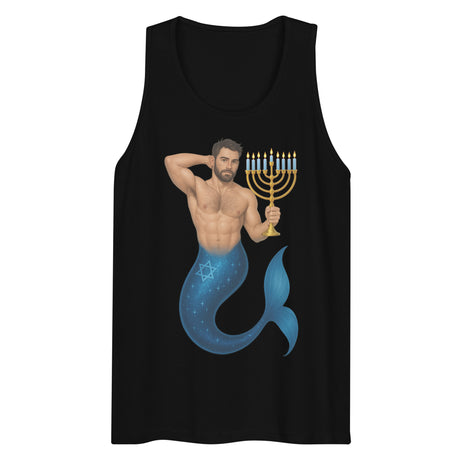 Mermenorah (Tank top)-Christmas Tank Tops-Swish Embassy