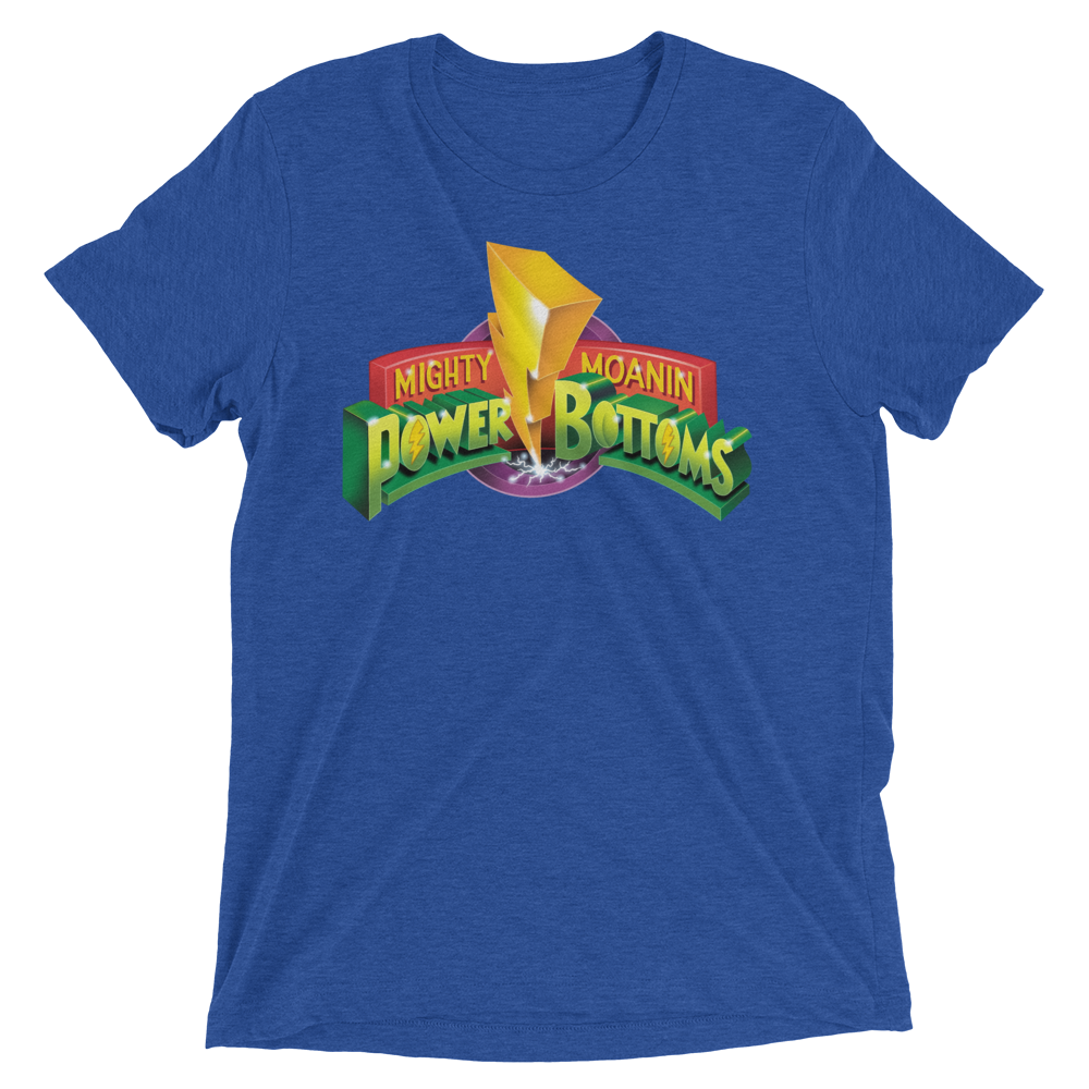 Mighty Moanin' Power Bottoms (Triblend)-Triblend T-Shirt-Swish Embassy