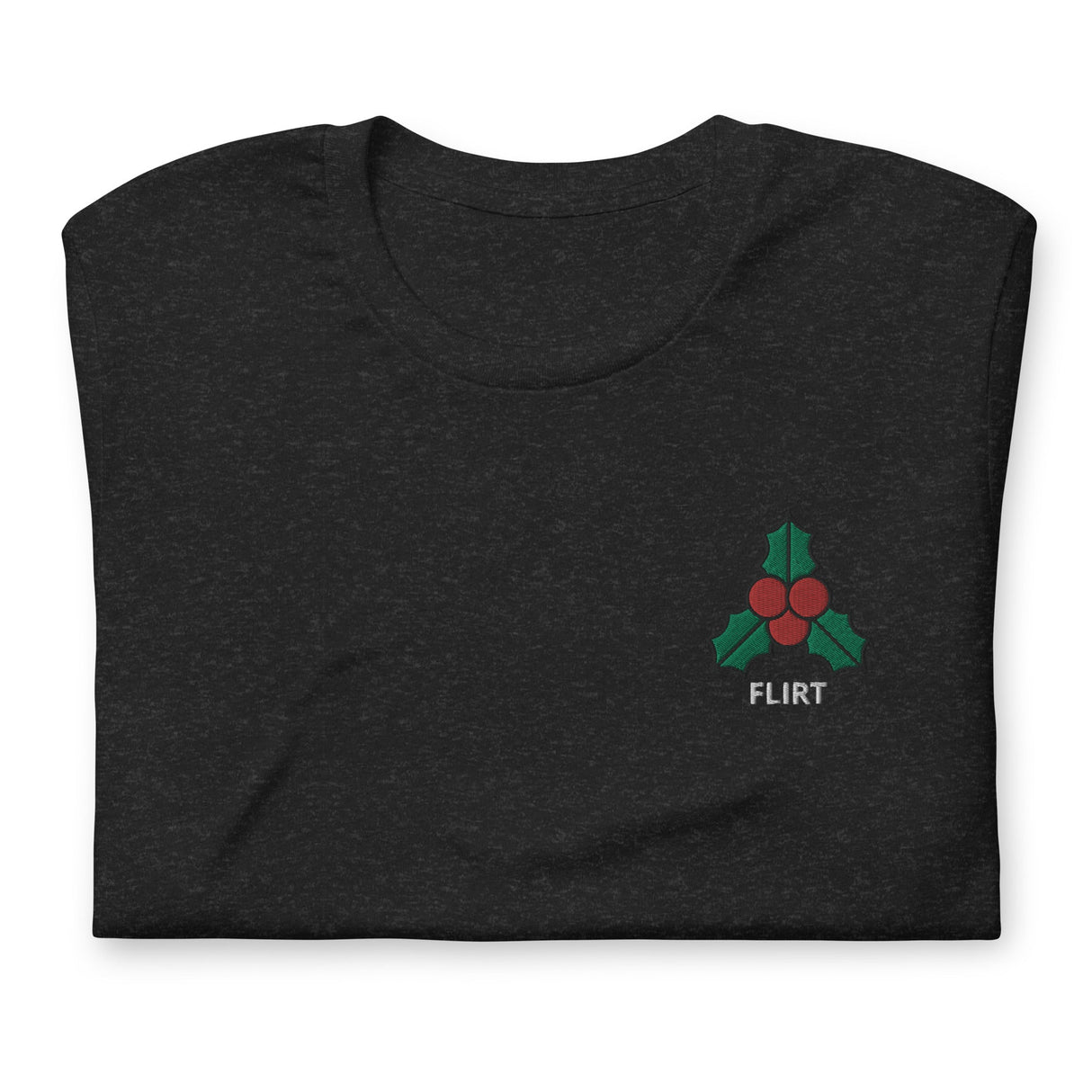 Mistletoe (Flirt)-Christmas T-Shirts Embroidery-Swish Embassy