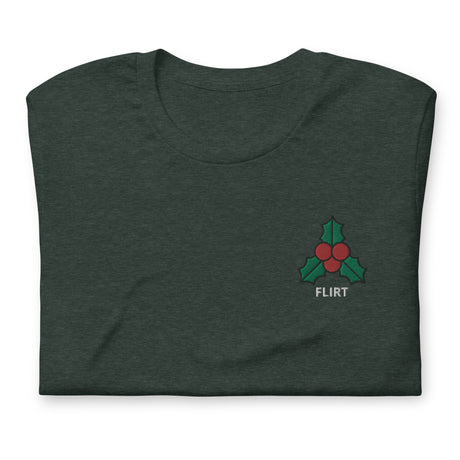 Mistletoe (Flirt)-Christmas T-Shirts Embroidery-Swish Embassy