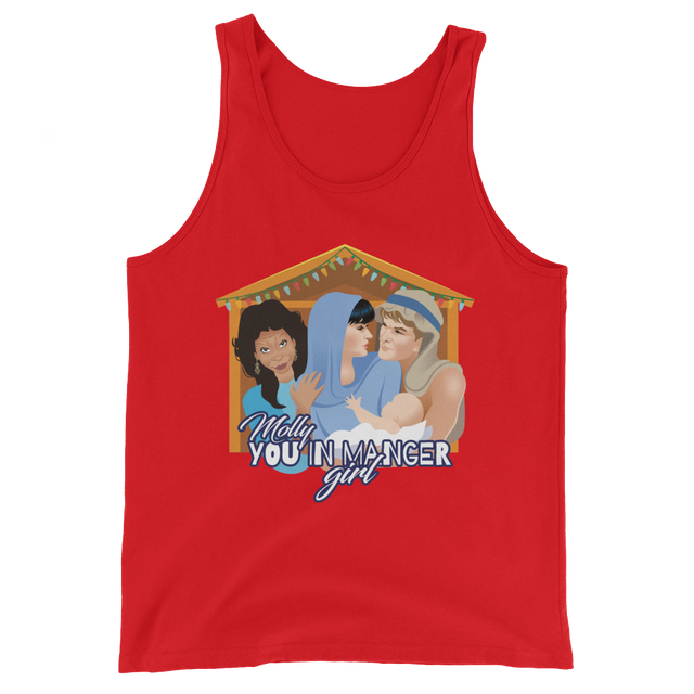 Molly, You in Manger Girl! (Tank Top)-Christmas Tanks-Swish Embassy