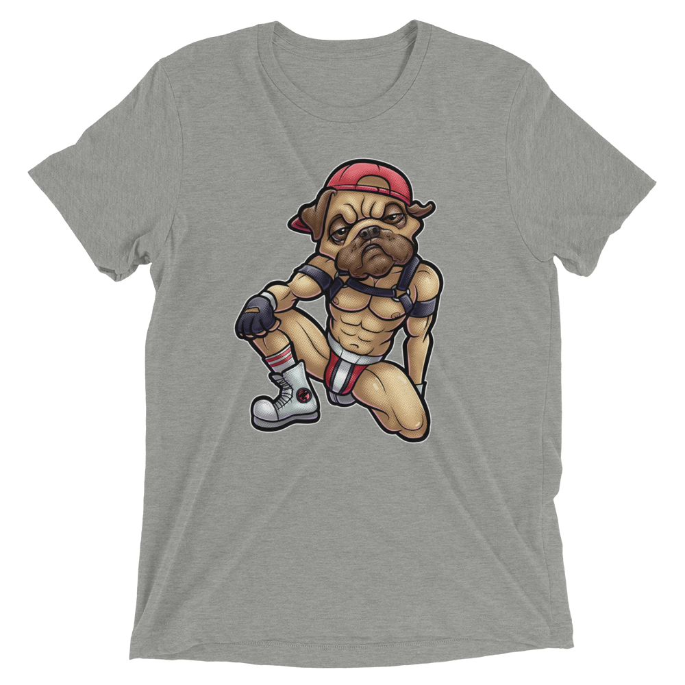 Nasty Pug (Triblend)-Triblend T-Shirt-Swish Embassy