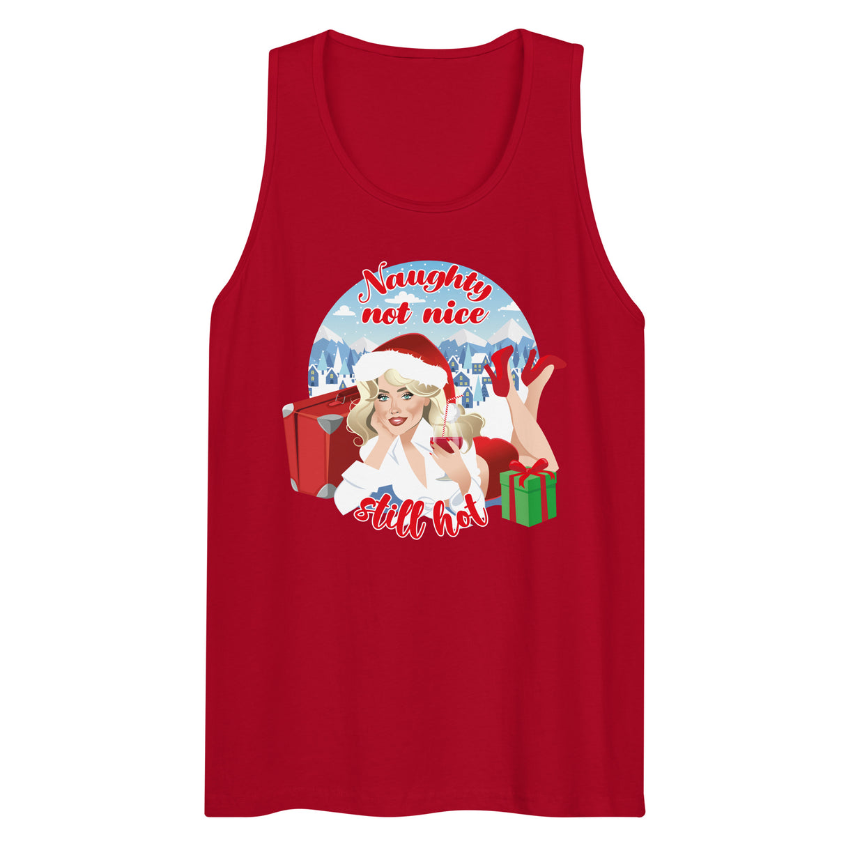 Naughty Not Nice (Tank top)-Tank Top-Swish Embassy