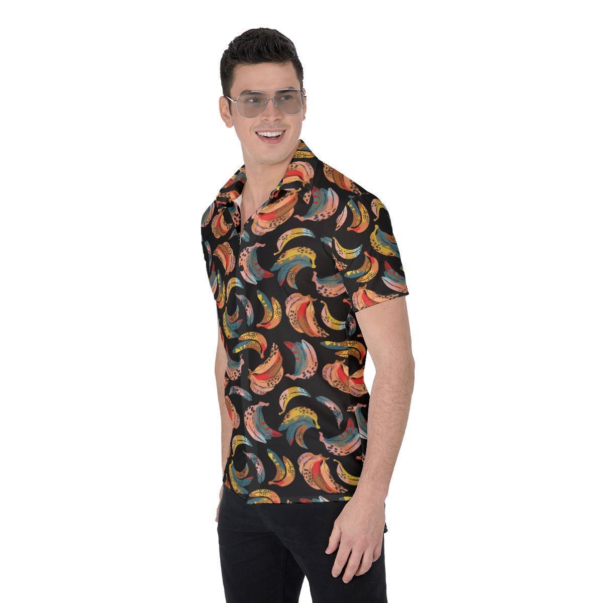 Nocturnal Banana (Button Shirt)-Button Shirt-Swish Embassy