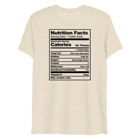 Nutritional Facts (Triblend)-Triblend T-Shirt-Swish Embassy