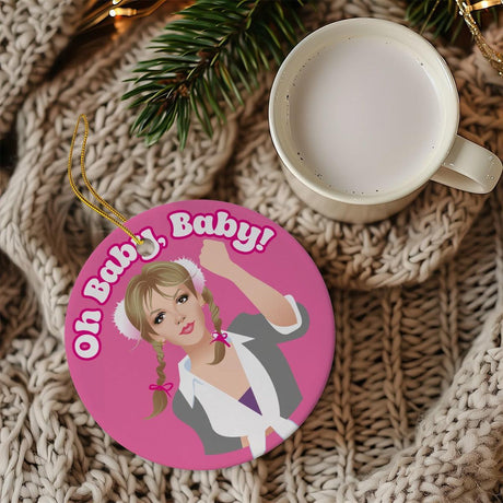 Oh Baby (Ceramic Holiday Keepsake)-Ceramic Holiday Keepsake-Swish Embassy