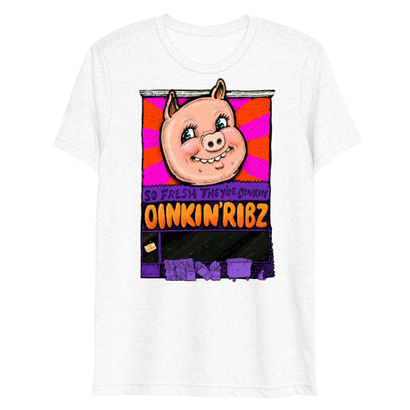 Oinkin Ribs (Triblend)-Triblend T-Shirt-Swish Embassy