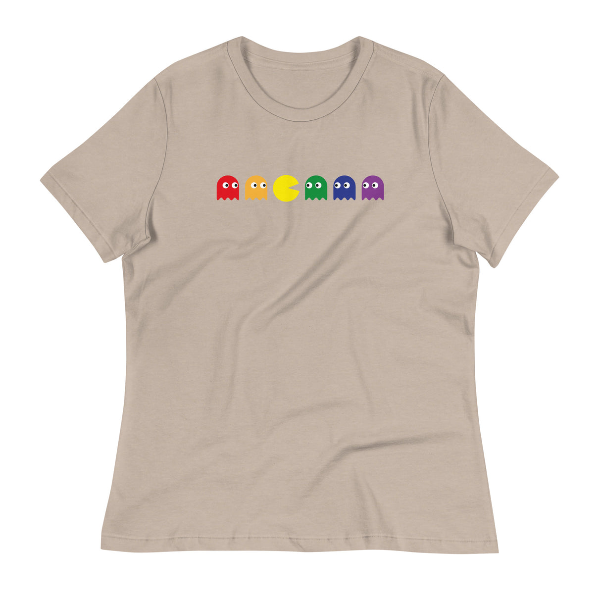 Pac Man Pride (Women's Relaxed T-Shirt)-Women's T-Shirts-Swish Embassy