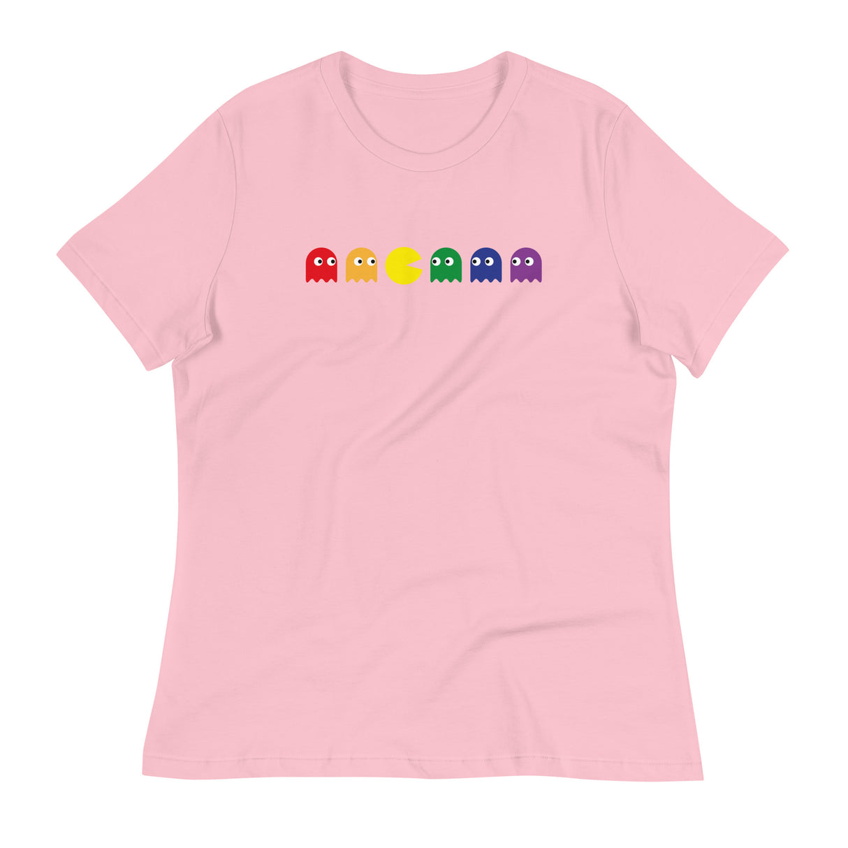 Pac Man Pride (Women's Relaxed T-Shirt)-Women's T-Shirts-Swish Embassy