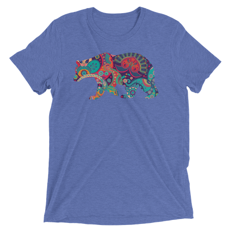 Paisley Bear (Triblend)-Triblend T-Shirt-Swish Embassy