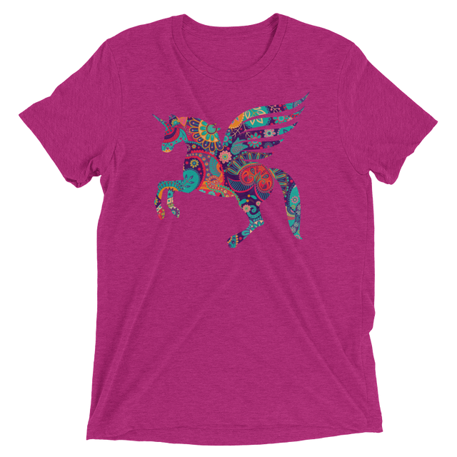 Paisley Pegacorn (Triblend)-Triblend T-Shirt-Swish Embassy