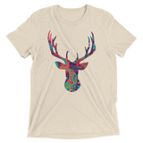 Paisley Stag (Triblend)-Triblend T-Shirt-Swish Embassy