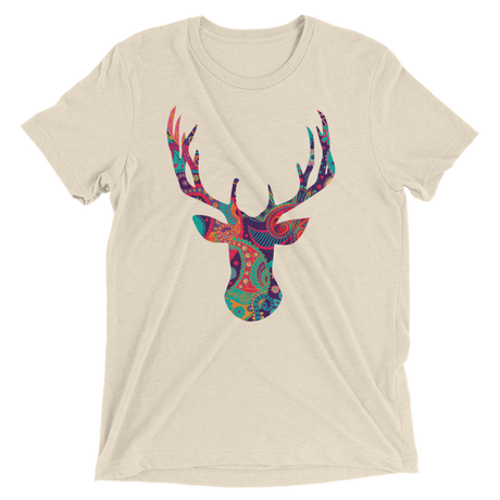 Paisley Stag (Triblend)-Triblend T-Shirt-Swish Embassy