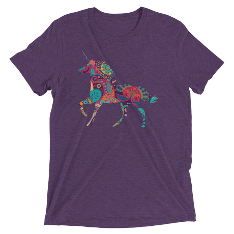 Paisley Unicorn (Triblend)-Triblend T-Shirt-Swish Embassy