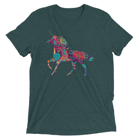 Paisley Unicorn (Triblend)-Triblend T-Shirt-Swish Embassy