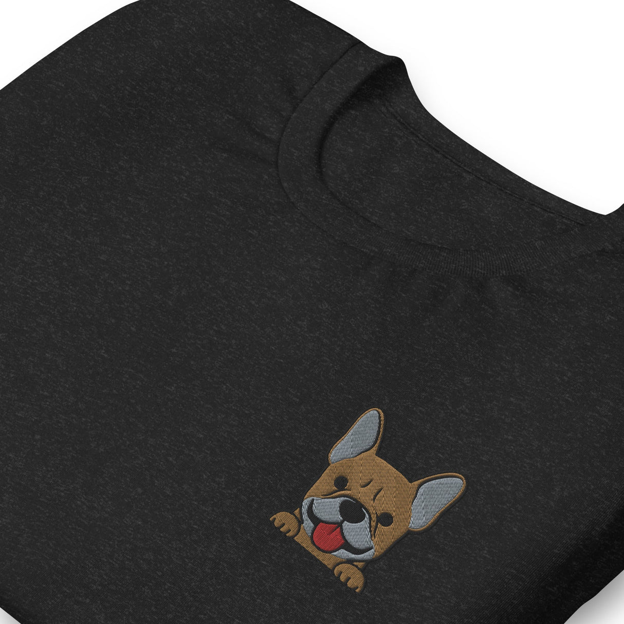 Pardon My Frenchie (Embroidered T-Shirt)-Embroidered T-Shirts-Swish Embassy