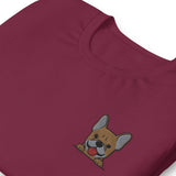 Pardon My Frenchie (Embroidered T-Shirt)-Embroidered T-Shirts-Swish Embassy