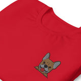 Pardon My Frenchie (Embroidered T-Shirt)-Embroidered T-Shirts-Swish Embassy